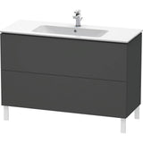 Duravit - L-Cube Two Drawer Floorstanding Vanity Unit Graphite - Graphite Matte
