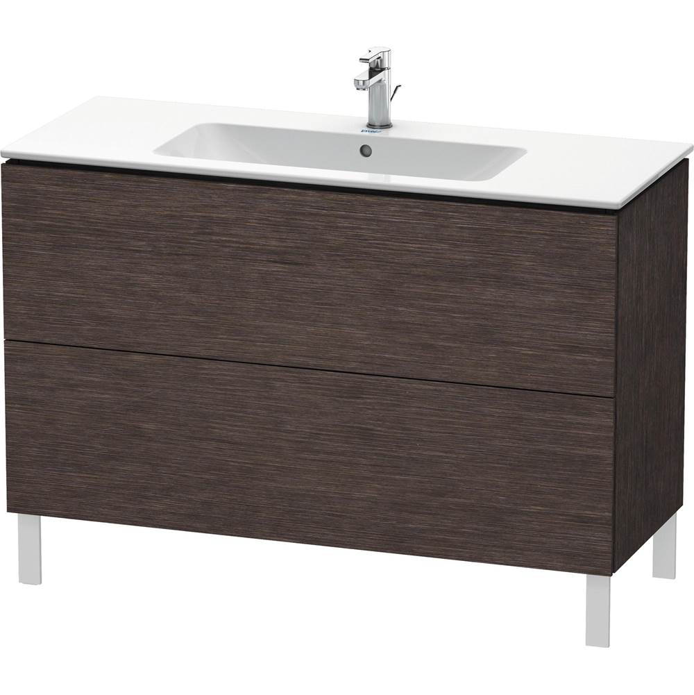 Duravit - L-Cube Two Drawer Floorstanding Vanity Unit Dark Brushed Oak - Dark Brushed Oak