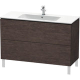 Duravit - L-Cube Two Drawer Floorstanding Vanity Unit Dark Brushed Oak - Dark Brushed Oak