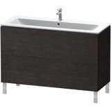 L-Cube Two Drawer Floorstanding Vanity Unit White