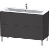 L-Cube Two Drawer Floorstanding Vanity Unit White