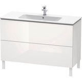 Duravit - L-Cube Two Drawer Floorstanding Vanity Unit White - White High Gloss