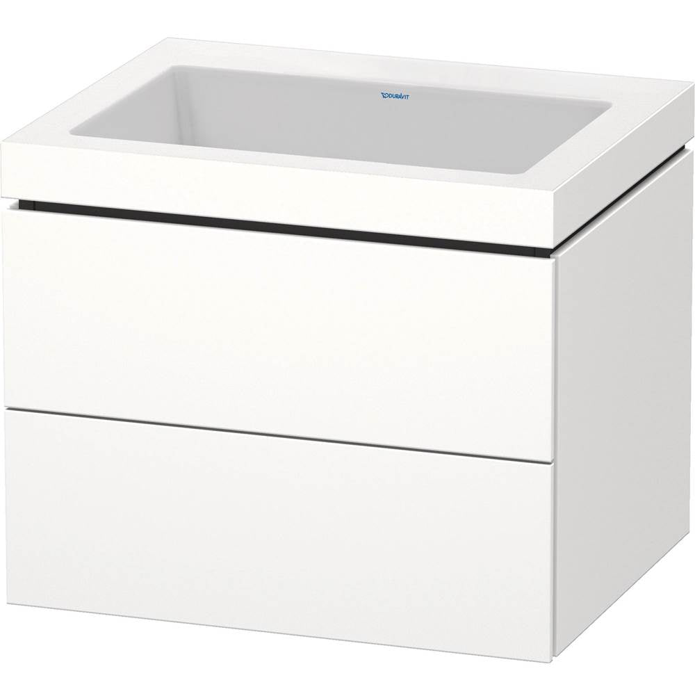 Duravit - L-Cube Two Drawer C-Bonded Wall-Mount Vanity Kit White - White Matte