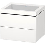 Duravit - L-Cube Two Drawer C-Bonded Wall-Mount Vanity Kit White - White Matte