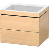Duravit - L-Cube Two Drawer C-Bonded Wall-Mount Vanity Kit Mediterranean Oak - Mediterranean Oak