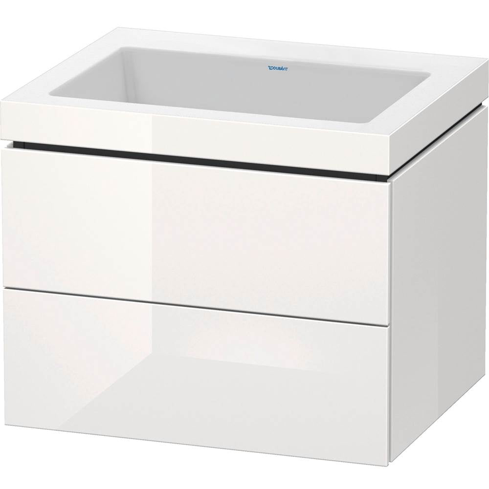 Duravit - L-Cube Two Drawer C-Bonded Wall-Mount Vanity Kit White - White High Gloss