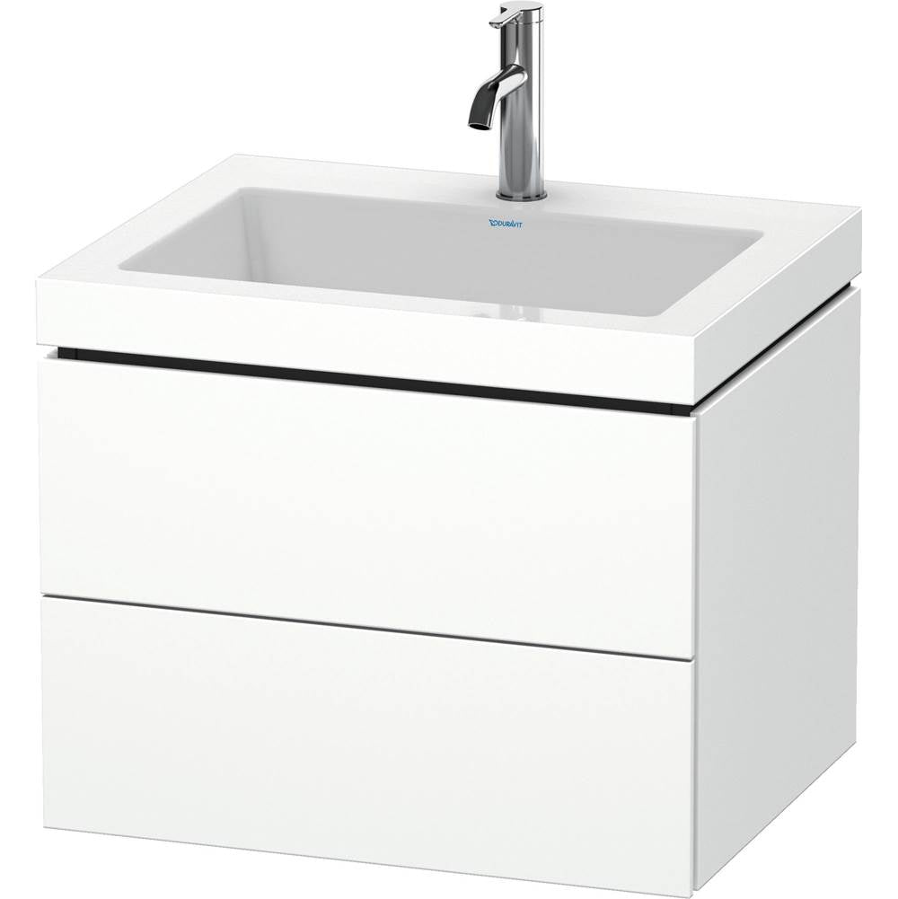 Duravit - L-Cube Two Drawer C-Bonded Wall-Mount Vanity Kit White - White Matte