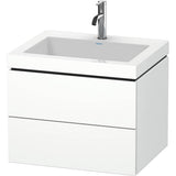 Duravit - L-Cube Two Drawer C-Bonded Wall-Mount Vanity Kit White - White Matte