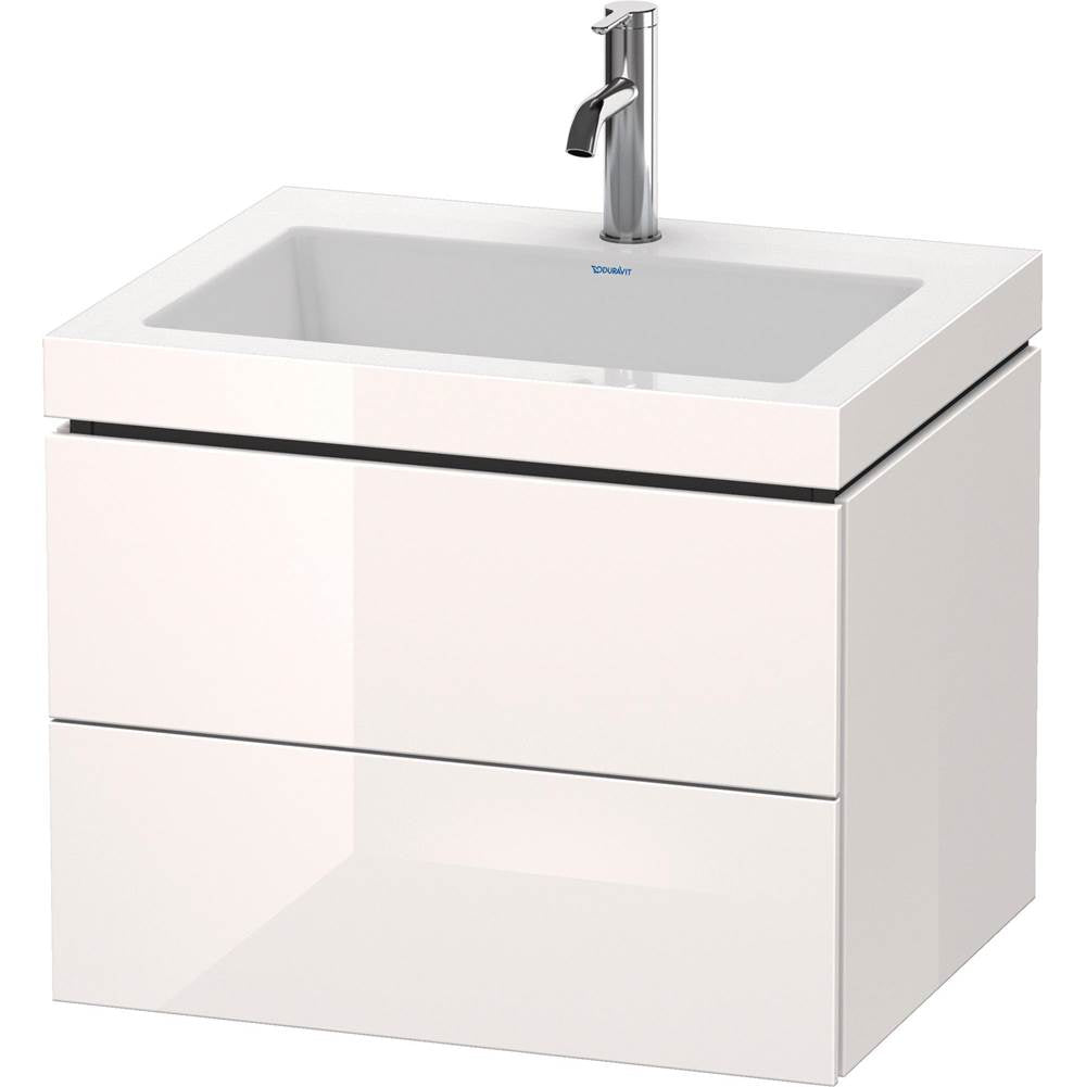 Duravit - L-Cube Two Drawer C-Bonded Wall-Mount Vanity Kit White - White High Gloss