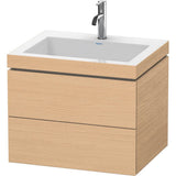 Duravit - L-Cube Two Drawer C-Bonded Wall-Mount Vanity Kit Natural Oak - Natural Oak