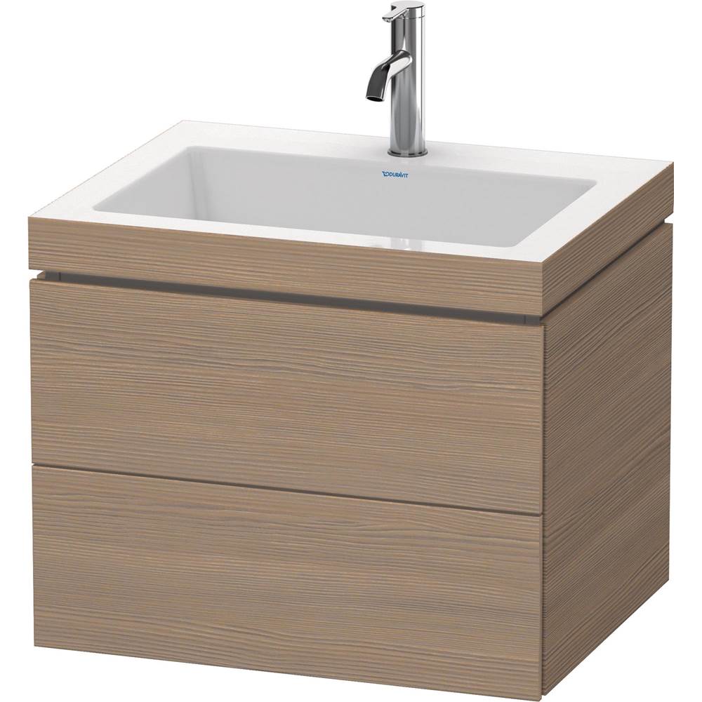 Duravit - L-Cube Two Drawer C-Bonded Wall-Mount Vanity Kit Oak Terra - Oak Terra