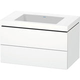 Duravit - L-Cube Two Drawer C-Bonded Wall-Mount Vanity Kit White - White Matte