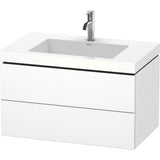 Duravit - L-Cube Two Drawer C-Bonded Wall-Mount Vanity Kit White - White Matte