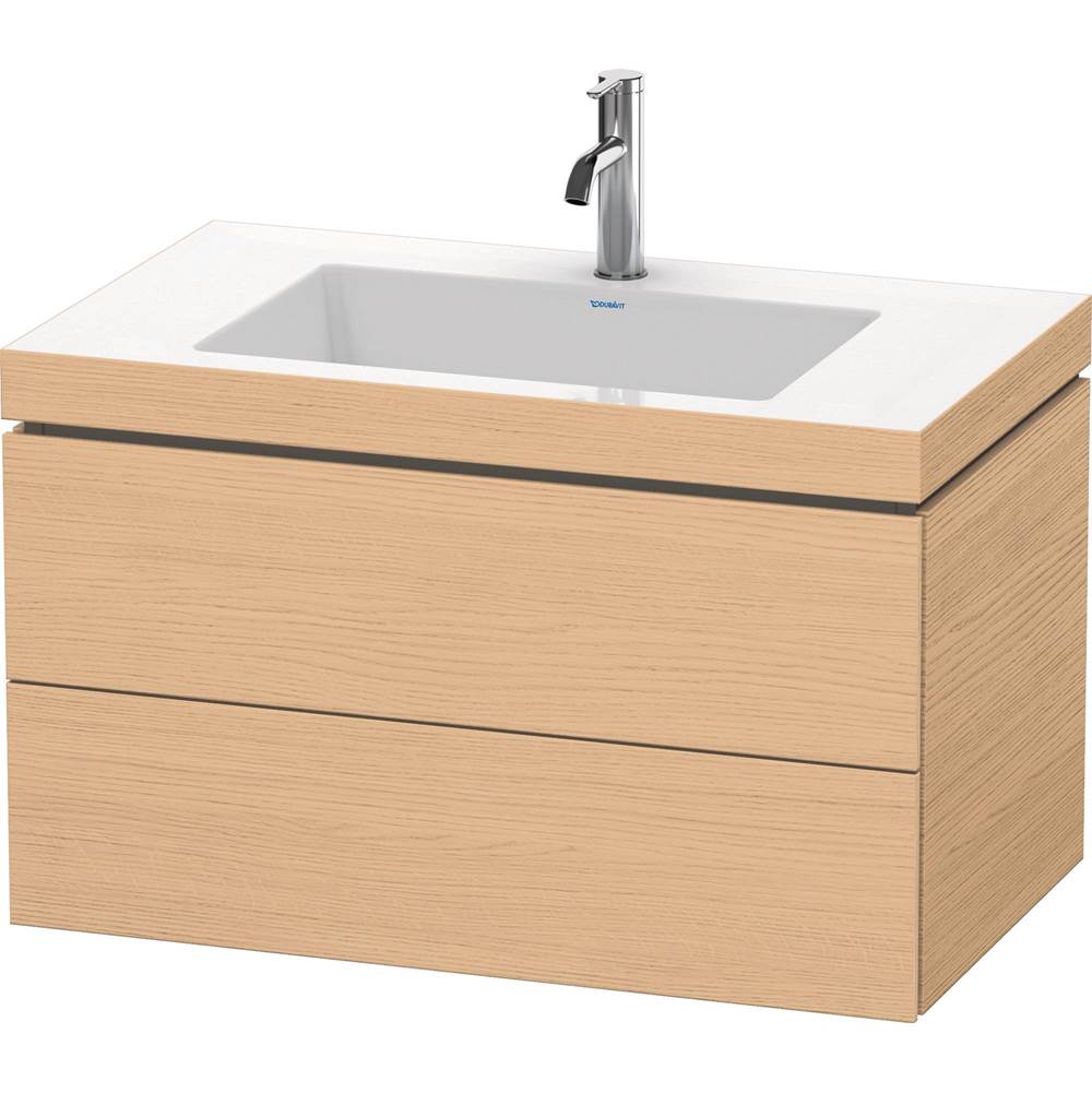 Duravit - L-Cube Two Drawer C-Bonded Wall-Mount Vanity Kit Natural Oak - Natural Oak