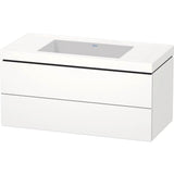 Duravit - L-Cube Two Drawer C-Bonded Wall-Mount Vanity Kit White - White Matte