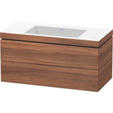 Duravit - L-Cube Two Drawer C-Bonded Wall-Mount Vanity Kit Walnut - Natural Walnut