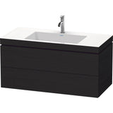 Duravit - L-Cube Two Drawer C-Bonded Wall-Mount Vanity Kit Oak Black - Black Oak