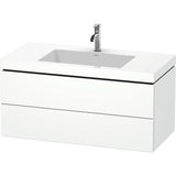 Duravit - L-Cube Two Drawer C-Bonded Wall-Mount Vanity Kit White - White Matte