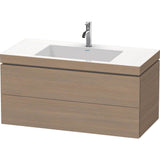 Duravit - L-Cube Two Drawer C-Bonded Wall-Mount Vanity Kit Oak Terra - Oak Terra