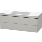 Duravit - L-Cube Two Drawer C-Bonded Wall-Mount Vanity Kit Concrete Gray - Concrete Gray Matte