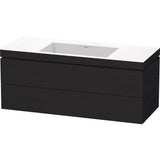 Duravit - L-Cube Two Drawer C-Bonded Wall-Mount Vanity Kit Oak Black - Black Oak