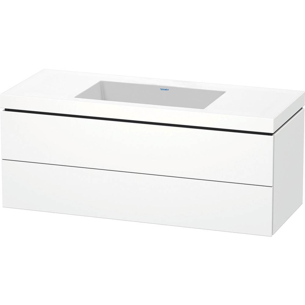 Duravit - L-Cube Two Drawer C-Bonded Wall-Mount Vanity Kit White - White Matte