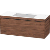 Duravit - L-Cube Two Drawer C-Bonded Wall-Mount Vanity Kit Walnut Dark - Walnut Dark