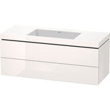 Duravit - L-Cube Two Drawer C-Bonded Wall-Mount Vanity Kit White - White High Gloss