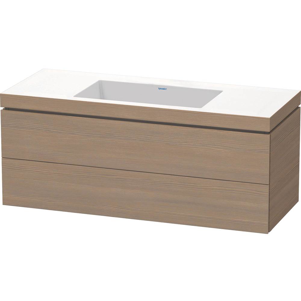 Duravit - L-Cube Two Drawer C-Bonded Wall-Mount Vanity Kit Oak Terra - Oak Terra