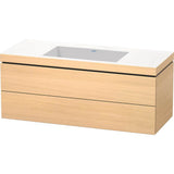 Duravit - L-Cube Two Drawer C-Bonded Wall-Mount Vanity Kit Mediterranean Oak - Mediterranean Oak