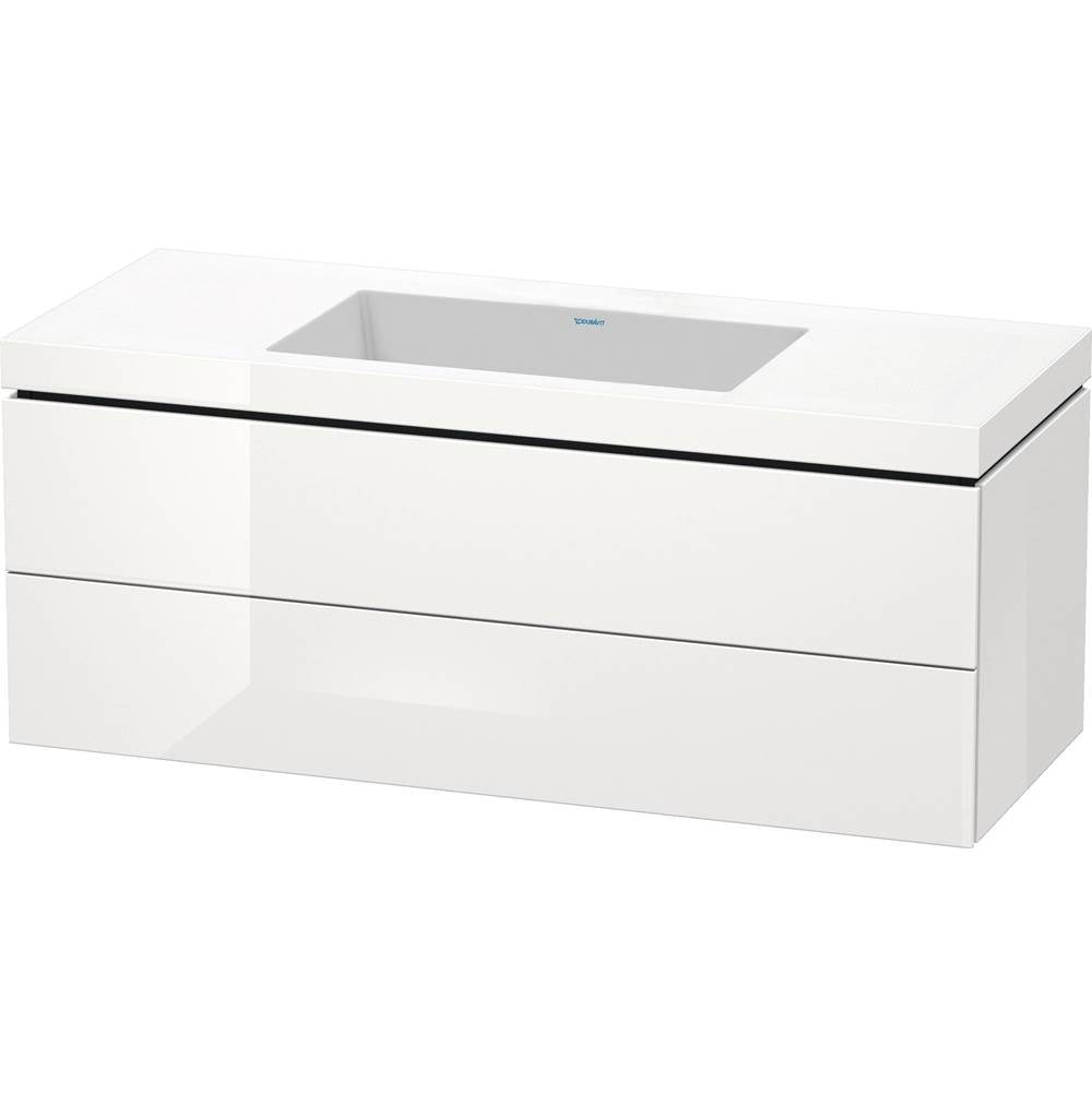 Duravit - L-Cube Two Drawer C-Bonded Wall-Mount Vanity Kit White - White High Gloss