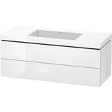 Duravit - L-Cube Two Drawer C-Bonded Wall-Mount Vanity Kit White - White High Gloss