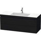 Duravit - L-Cube Two Drawer C-Bonded Wall-Mount Vanity Kit Oak Black - Black Oak