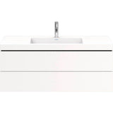 L-Cube Two Drawer C-Bonded Wall-Mount Vanity Kit Concrete Gray
