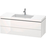 Duravit - L-Cube Two Drawer C-Bonded Wall-Mount Vanity Kit White - White High Gloss