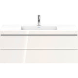 L-Cube Two Drawer C-Bonded Wall-Mount Vanity Kit Concrete Gray
