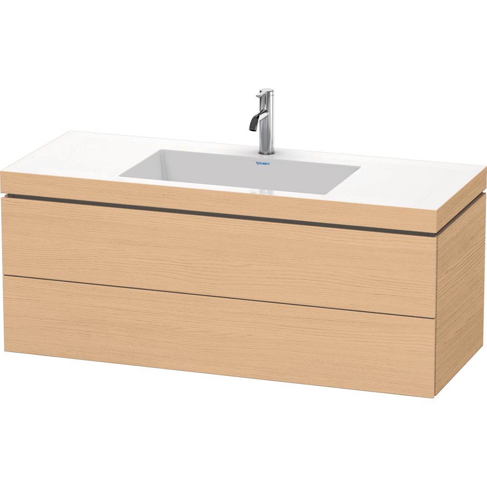 Duravit - L-Cube Two Drawer C-Bonded Wall-Mount Vanity Kit Natural Oak - Natural Oak