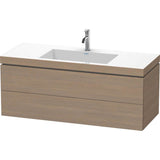 Duravit - L-Cube Two Drawer C-Bonded Wall-Mount Vanity Kit Oak Terra - Oak Terra