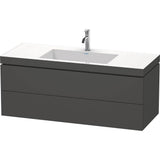 Duravit - L-Cube Two Drawer C-Bonded Wall-Mount Vanity Kit Graphite - Graphite Matte