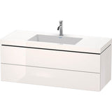 Duravit - L-Cube Two Drawer C-Bonded Wall-Mount Vanity Kit White - White High Gloss