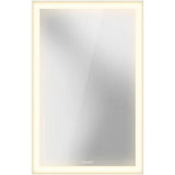 L-Cube Mirror with Lighting White Aluminum