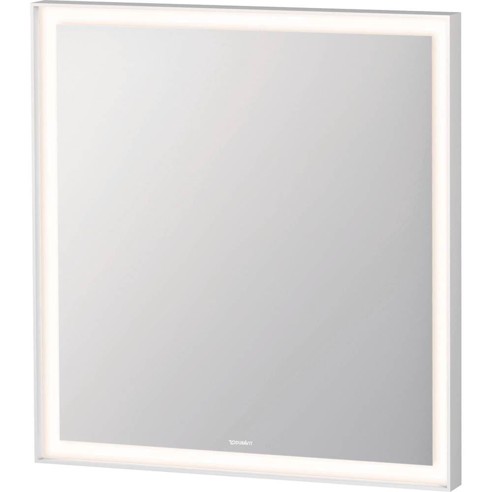 Duravit - L-Cube Mirror with Lighting White Aluminum - White Aluminum