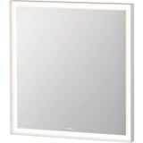 Duravit - L-Cube Mirror with Lighting White Aluminum - White Aluminum