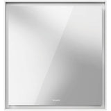 L-Cube Mirror with Lighting White Aluminum
