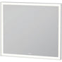 Duravit - L-Cube Mirror with Lighting White Aluminum - White Aluminum