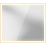 L-Cube Mirror with Lighting White Aluminum