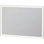 Duravit - L-Cube Mirror with Lighting White Aluminum - White Aluminum