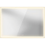 L-Cube Mirror with Lighting White Aluminum