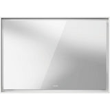 L-Cube Mirror with Lighting White Aluminum