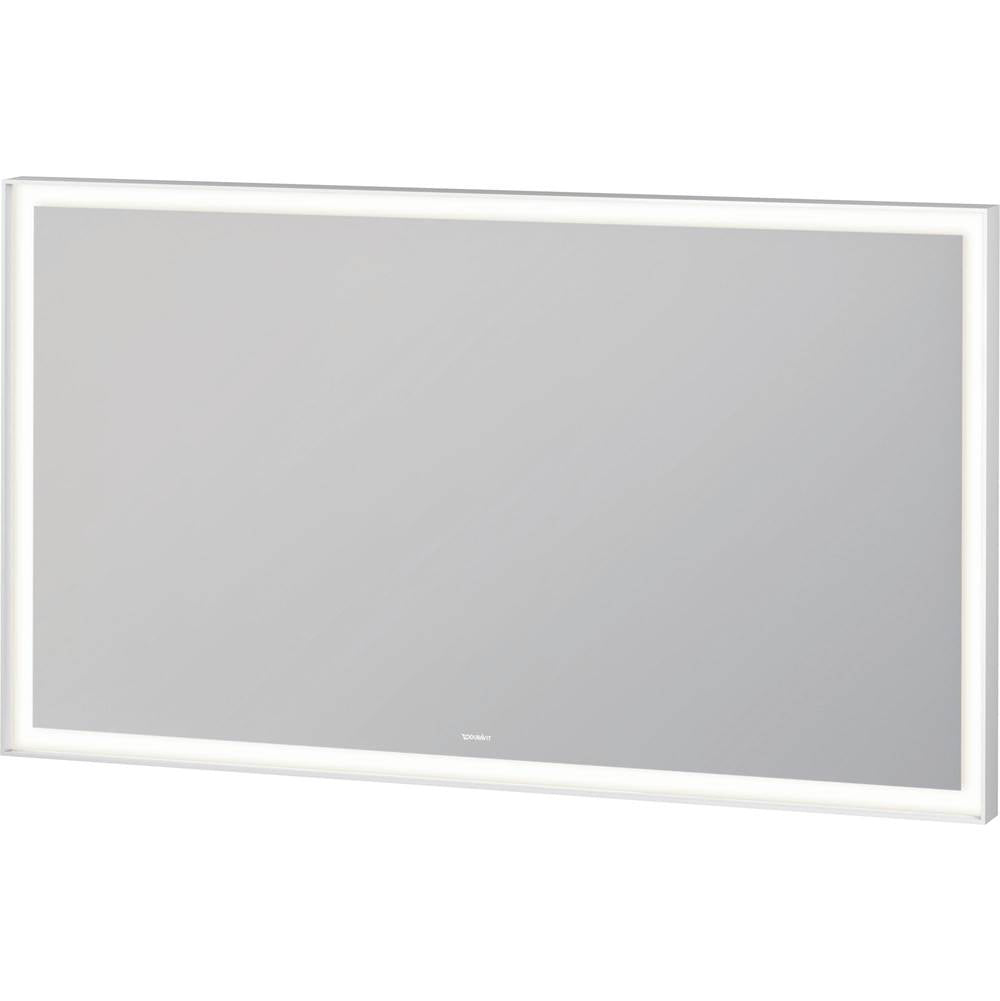 Duravit - L-Cube Mirror with Lighting White Aluminum - White Aluminum